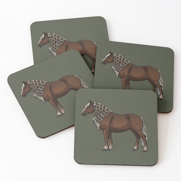 Item preview, Flaxen Dark Chestnut Black Forest Horse designed and sold by Old Water Cryptid .