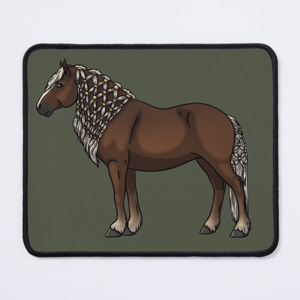 Item preview, Flaxen Dark Chestnut Black Forest Horse designed and sold by Old Water Cryptid .
