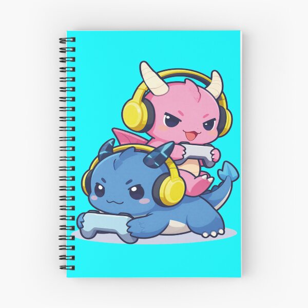 Item preview, Cute Gamer Dragons – Kawaii Chibi Video Game Art Sticker designed and sold by WildArtIT.