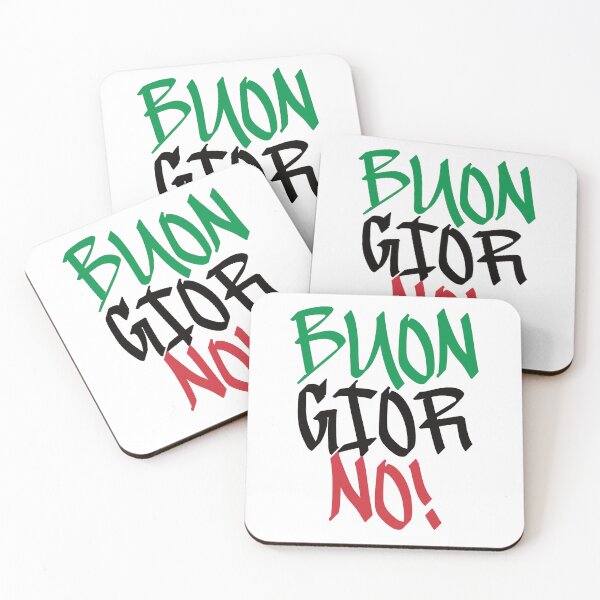 Item preview, Buongiorno graffiti Typography – modern italian quote designed and sold by WildArtIT.