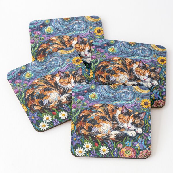 Item preview, Amongst The Flowers - Calico Cat designed and sold by AjaTrier.