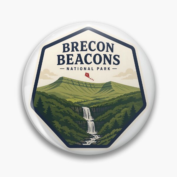 Item preview, Brecon Beacons National Park UK Vintage Travel designed and sold by TravelersGems.