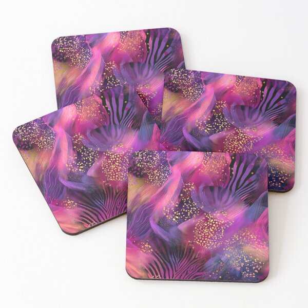 Item preview, Pink Purple Cosmic Animal Print Faux Shimmer Design designed and sold by DEC02.
