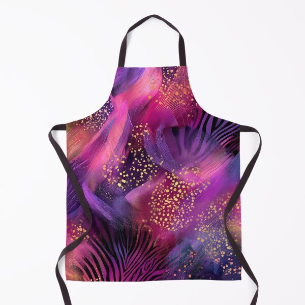Aperçu de l'œuvre Motif animalier cosmique rose et violet à effet scintillant créée et vendue par DEC02.