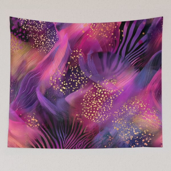 Item preview, Pink Purple Cosmic Animal Print Faux Shimmer Design designed and sold by DEC02.