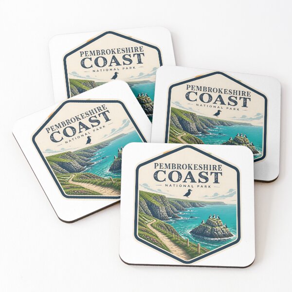 Item preview, Pembrokeshire Coast National Park UK Vintage Travel designed and sold by TravelersGems.