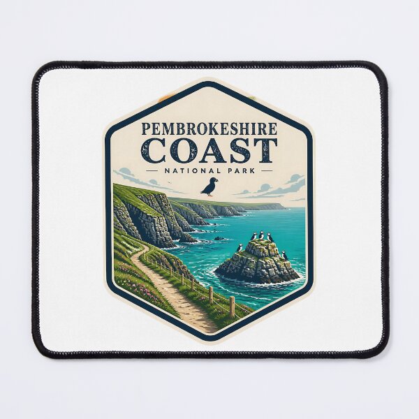 Item preview, Pembrokeshire Coast National Park UK Vintage Travel designed and sold by TravelersGems.