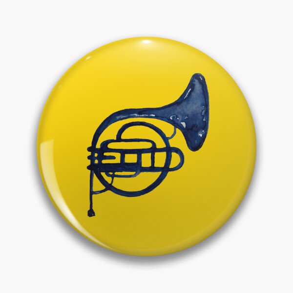 Item preview, The blue French horn designed and sold by Qualali Studio.