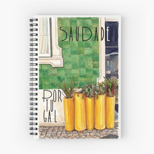 Item preview, Saudade Portugal – Aesthetic Watercolor Travel Design designed and sold by HappyLuckyJoy.