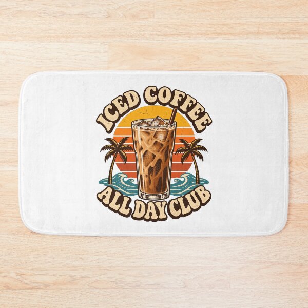 Item preview, Iced Coffee All Day Club – Vintage California Surf designed and sold by urbinet.