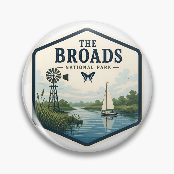 Item preview, The Broads National Park UK Vintage Travel designed and sold by TravelersGems.