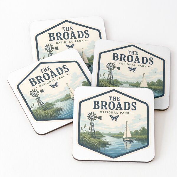 Item preview, The Broads National Park UK Vintage Travel designed and sold by TravelersGems.