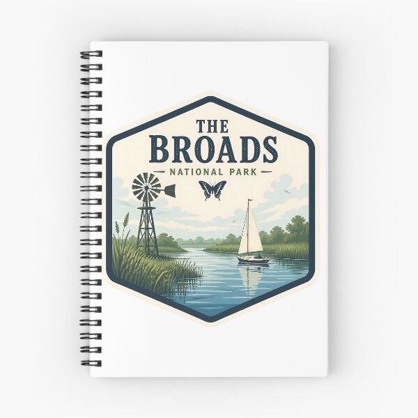 Item preview, The Broads National Park UK Vintage Travel designed and sold by TravelersGems.