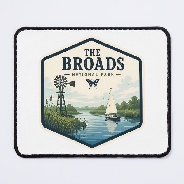 Item preview, The Broads National Park UK Vintage Travel designed and sold by TravelersGems.