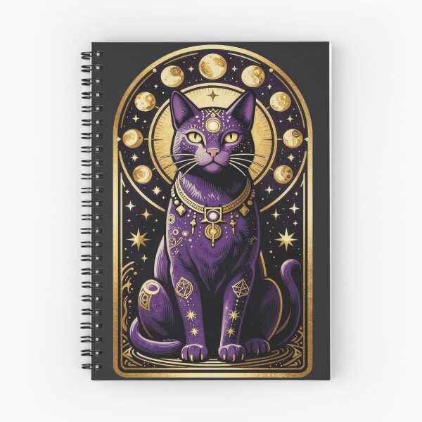 Item preview, Mystical Three Eyed Sphinx Cat Tarot Card Occult Gothic Sticker designed and sold by WildArtIT.