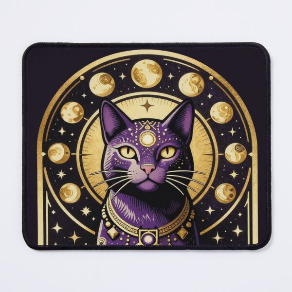 Item preview, Mystical Three Eyed Sphinx Cat Tarot Card Occult Gothic Sticker designed and sold by WildArtIT.