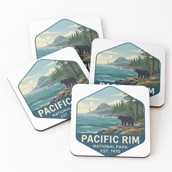 Item preview, pacific rim national park retro designed and sold by soulsurferart.