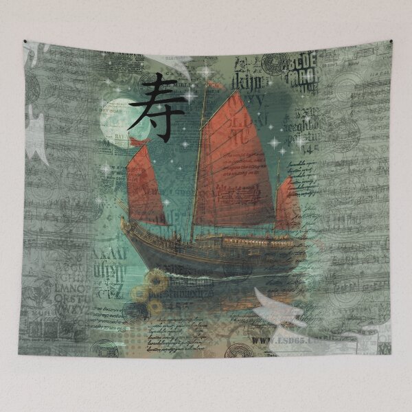 Item preview, Alphabet Longevity Sails (寿-Longevity)-Mixed Media- Volume 05, No. 05 designed and sold by Legacy Star Designs.
