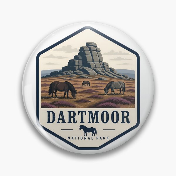 Item preview, Dartmoor National Park UK Vintage Travel designed and sold by TravelersGems.