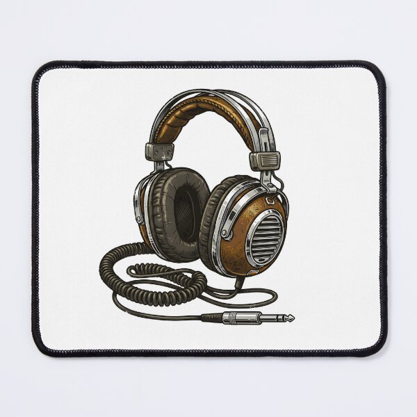 Item preview, cool maroon headphones designed and sold by Rockveil Co..