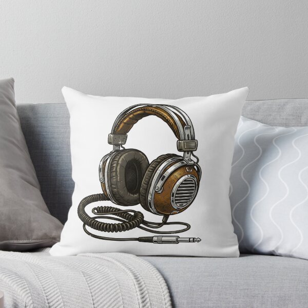 Item preview, cool maroon headphones designed and sold by Rockveil Co..