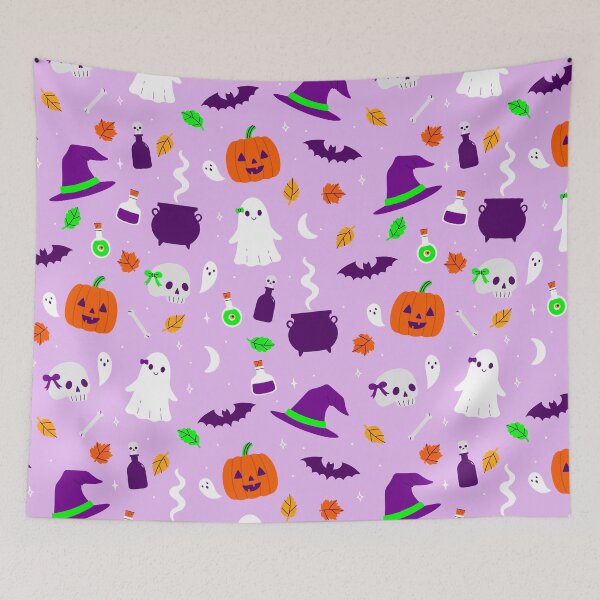 Item preview, purple coquette halloween cute bow skull ghost witch designed and sold by Gossip Rag.
