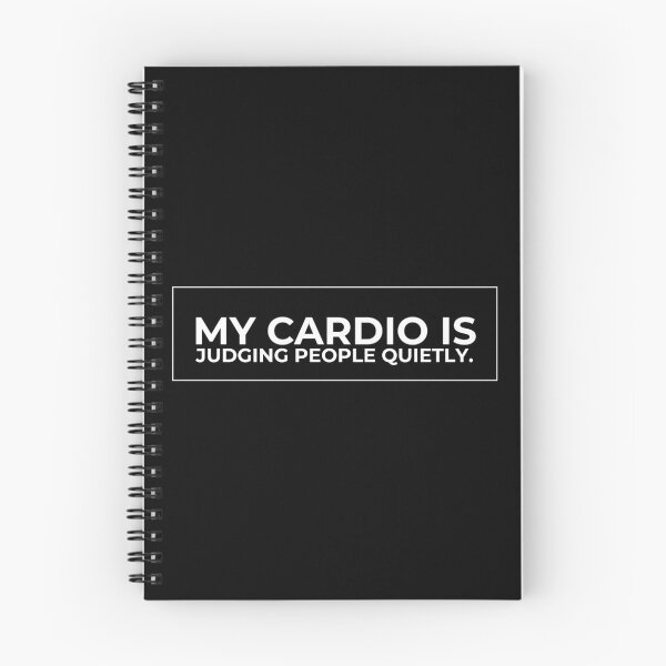 Item preview, My Cardio Is Judging People Quietly - Sarcastic Gym and Fitness Humor Quote designed and sold by Ridaelb.