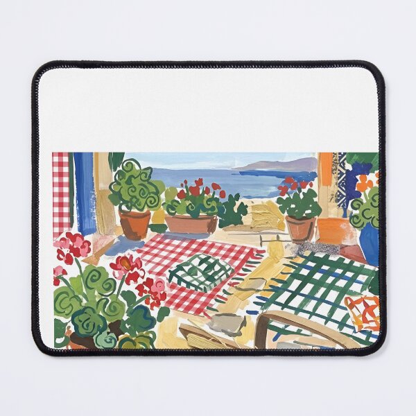 Item preview, Surprise Black Cat Popping Out of Picnic Basket Matisse Style Wall Art designed and sold by DuckOddity.