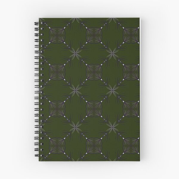 Item preview, Dark Green Botanical Geometric Pattern designed and sold by GraceInNatureCo.