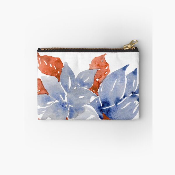 Item preview, Blue and Terracotta Abstract Botanical Watercolour designed and sold by ArithraStudio.