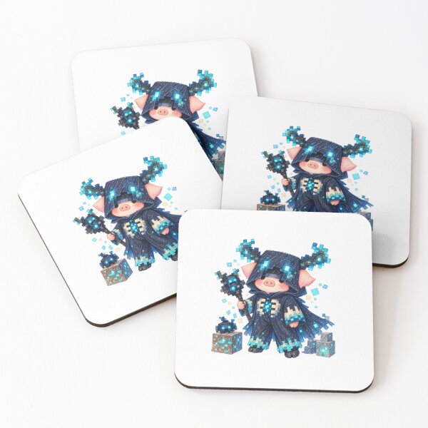 Item preview, Cute Minecraft Warden Pig Warrior Art designed and sold by Tingmade Studio.