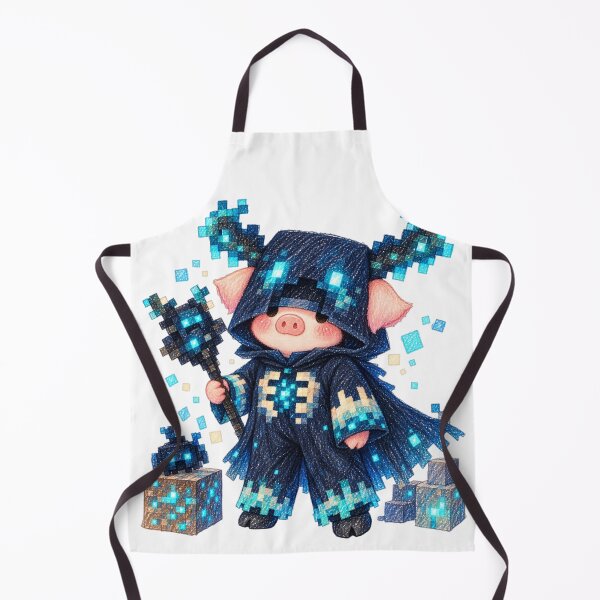 Item preview, Cute Minecraft Warden Pig Warrior Art designed and sold by Tingmade Studio.