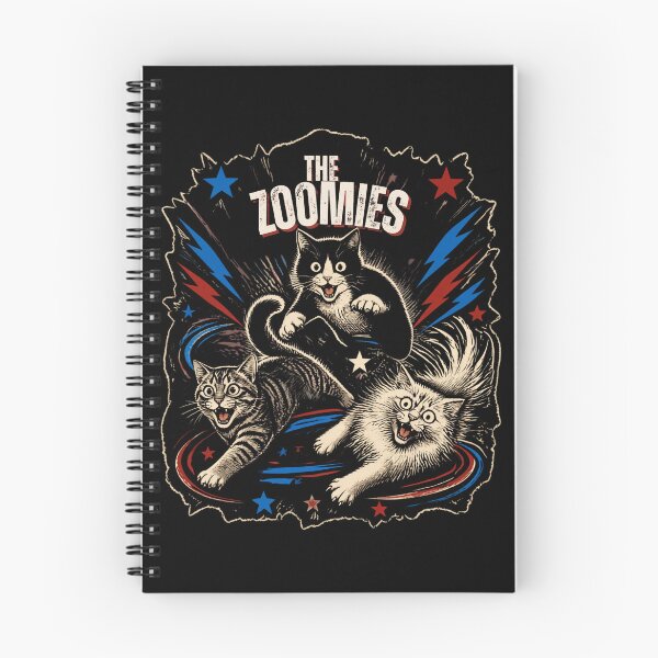 Item preview, The Zoomies - Funny Retro Vintage Crazy Cats Gone Wild designed and sold by Neurospicy Trolls.