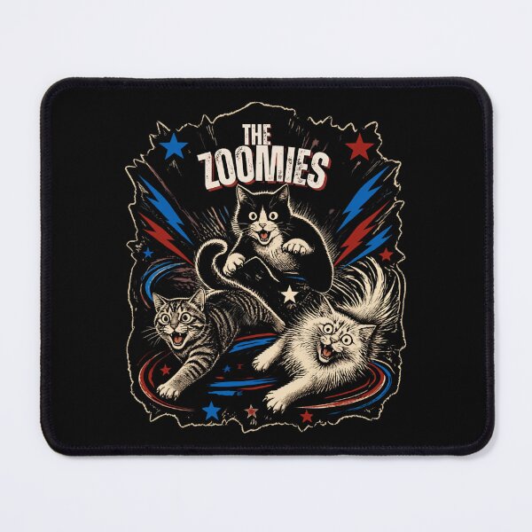Item preview, The Zoomies - Funny Retro Vintage Crazy Cats Gone Wild designed and sold by Neurospicy Trolls.