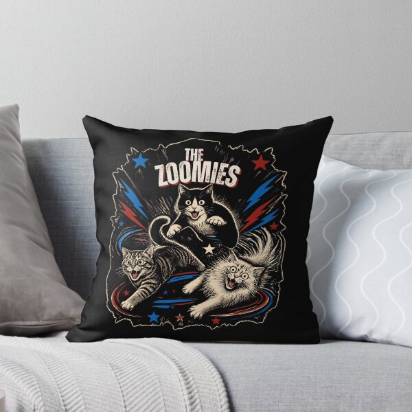 Item preview, The Zoomies - Funny Retro Vintage Crazy Cats Gone Wild designed and sold by Neurospicy Trolls.