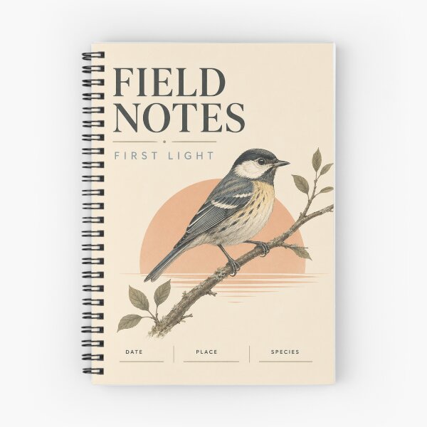 Item preview, Birdwatching Field Notes Notebook – Birding Journal & Sighting Log designed and sold by astersgraphics.