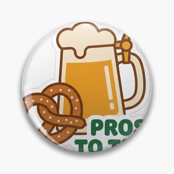 Item preview,  Prost To That Funny Oktoberfest Beer Stein Sticker designed and sold by Ninjacatoff.