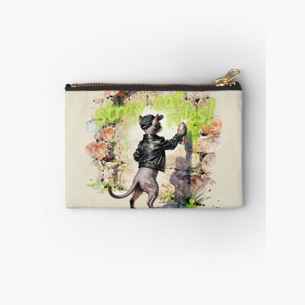 Item preview, Watercolor Sphynx Cat Graffiti Street Art Rules designed and sold by WildArtIT.