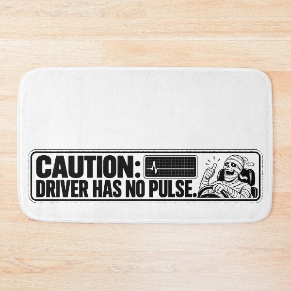 Item preview, BUMPS IN THE ROAD COLLECTION - ⭐ HALLOWEEN EDITION ⭐ -  CAUTION DRIVER HAS NO PULSE.  designed and sold by WheelieGdArt.