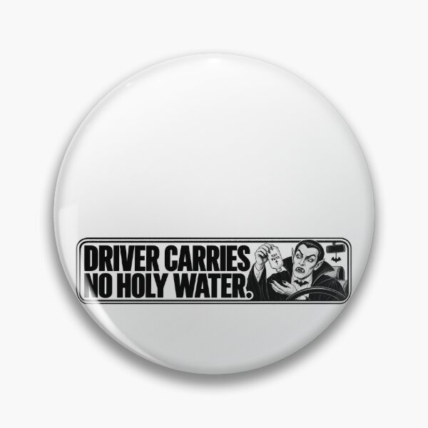 Item preview, BUMPS IN THE ROAD COLLECTION - ⭐ HALLOWEEN EDITION ⭐ -  DRIVER CARIES NO HOLY WATER designed and sold by WheelieGdArt.