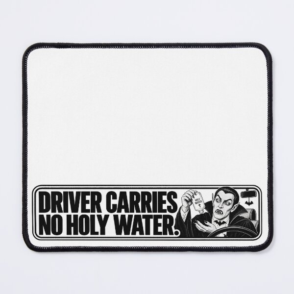 Item preview, BUMPS IN THE ROAD COLLECTION - ⭐ HALLOWEEN EDITION ⭐ - DRIVER CARIES NO HOLY WATER designed and sold by WheelieGdArt.