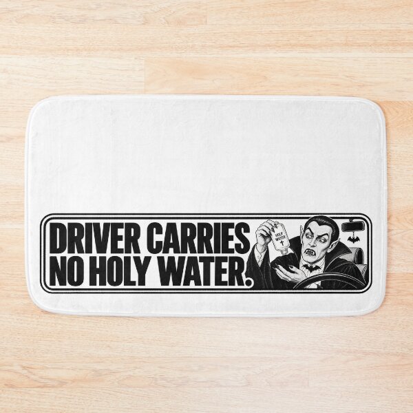 Item preview, BUMPS IN THE ROAD COLLECTION - ⭐ HALLOWEEN EDITION ⭐ -  DRIVER CARIES NO HOLY WATER designed and sold by WheelieGdArt.