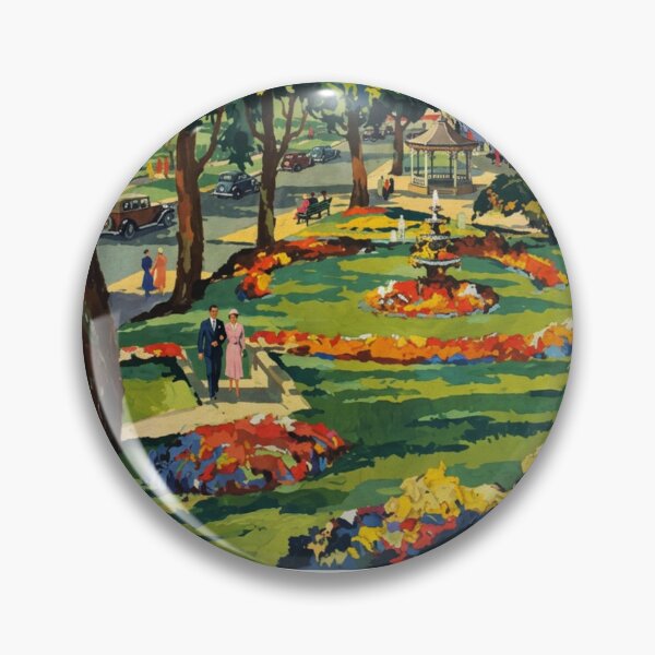 Item preview, Harrogate Original Custom Vintage Poster Wall Art Design Pillow Gift designed and sold by Cool Robot Bro..