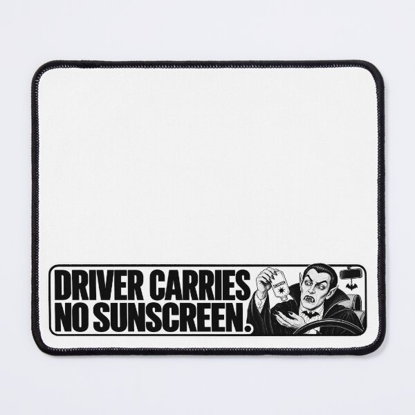 Item preview, BUMPS IN THE ROAD COLLECTION - ⭐ HALLOWEEN EDITION ⭐ - DRIVER CARIES NO SUNSCREEN designed and sold by WheelieGdArt.