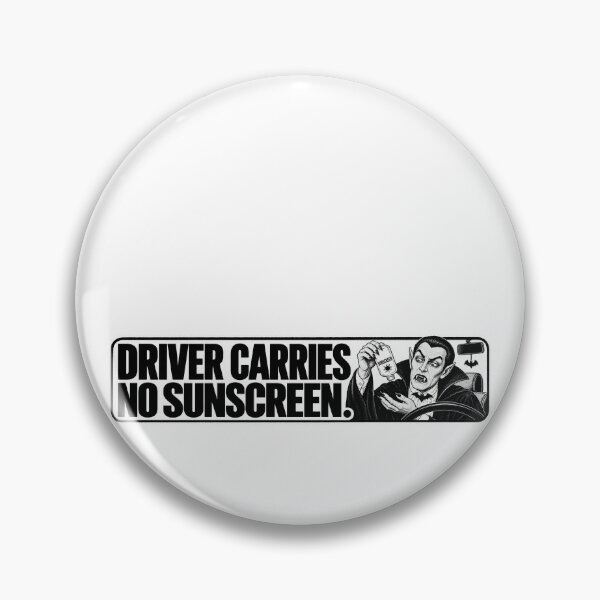 Item preview, BUMPS IN THE ROAD COLLECTION - ⭐ HALLOWEEN EDITION ⭐ - DRIVER CARIES NO SUNSCREEN designed and sold by WheelieGdArt.