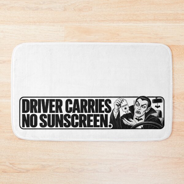 Item preview, BUMPS IN THE ROAD COLLECTION - ⭐ HALLOWEEN EDITION ⭐ - DRIVER CARIES NO SUNSCREEN designed and sold by WheelieGdArt.