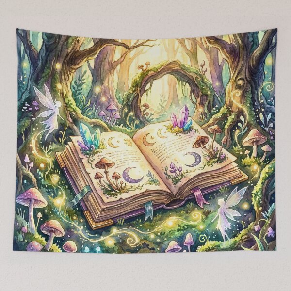 Item preview, Enchanted Fairy Spellbook Forest Dreams designed and sold by Storybook Botanica.