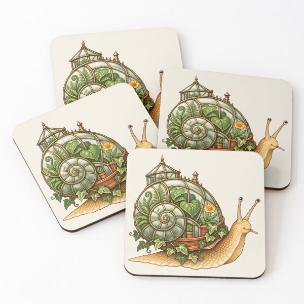 Item preview, Wandering Conservatory – Botanical Snail designed and sold by PtdArt.