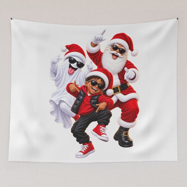 Item preview, Santa Ghost Christmas Family Streetwear Holiday Design designed and sold by ArtSpark Studio.