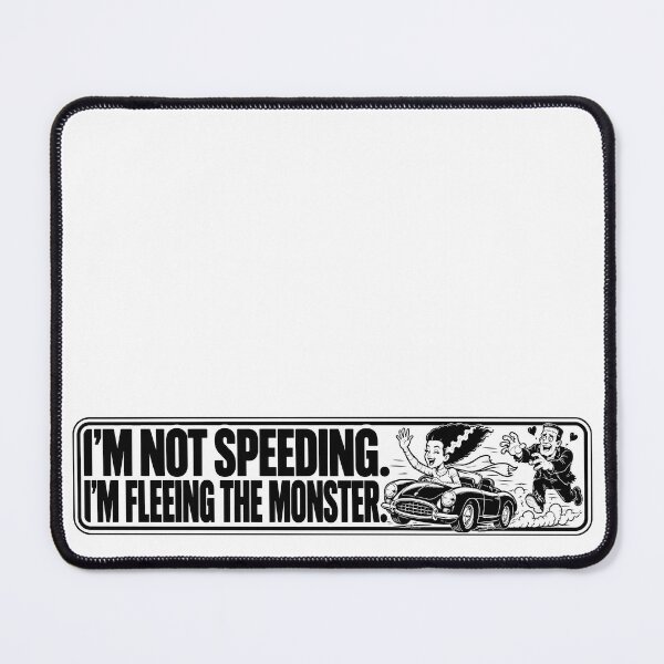Item preview, BUMPS IN THE ROAD COLLECTION - ⭐ HALLOWEEN EDITION NOT SPEEDING. I’M FLEEING THE MONSTER designed and sold by WheelieGdArt.